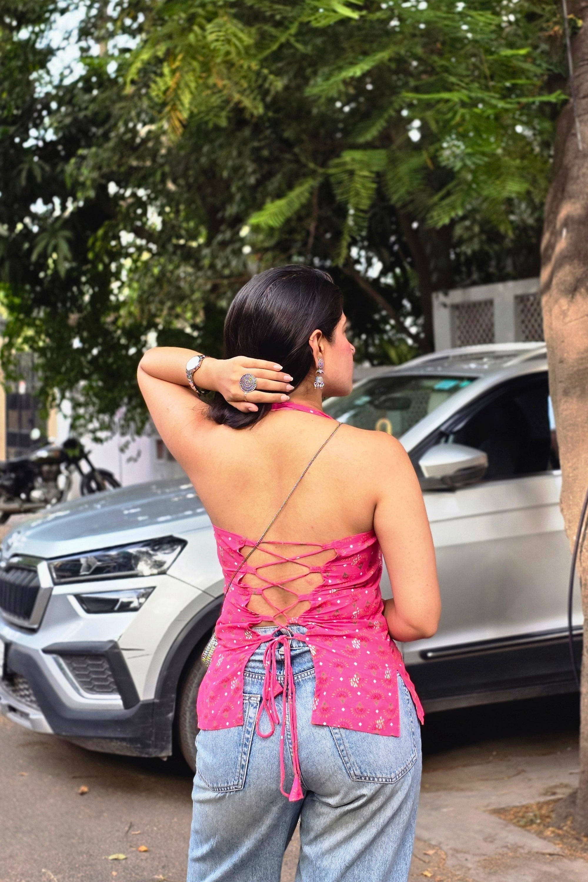 Bhumi Halter Neck Corset Top
