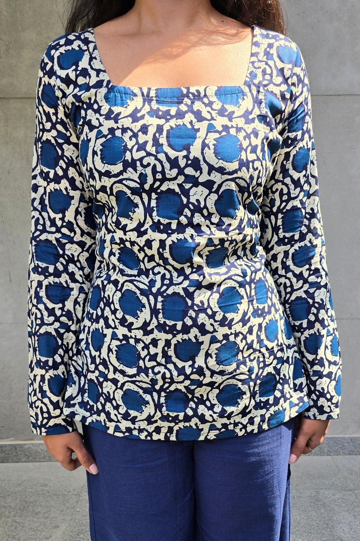 Chitra Square-Neck Kurti