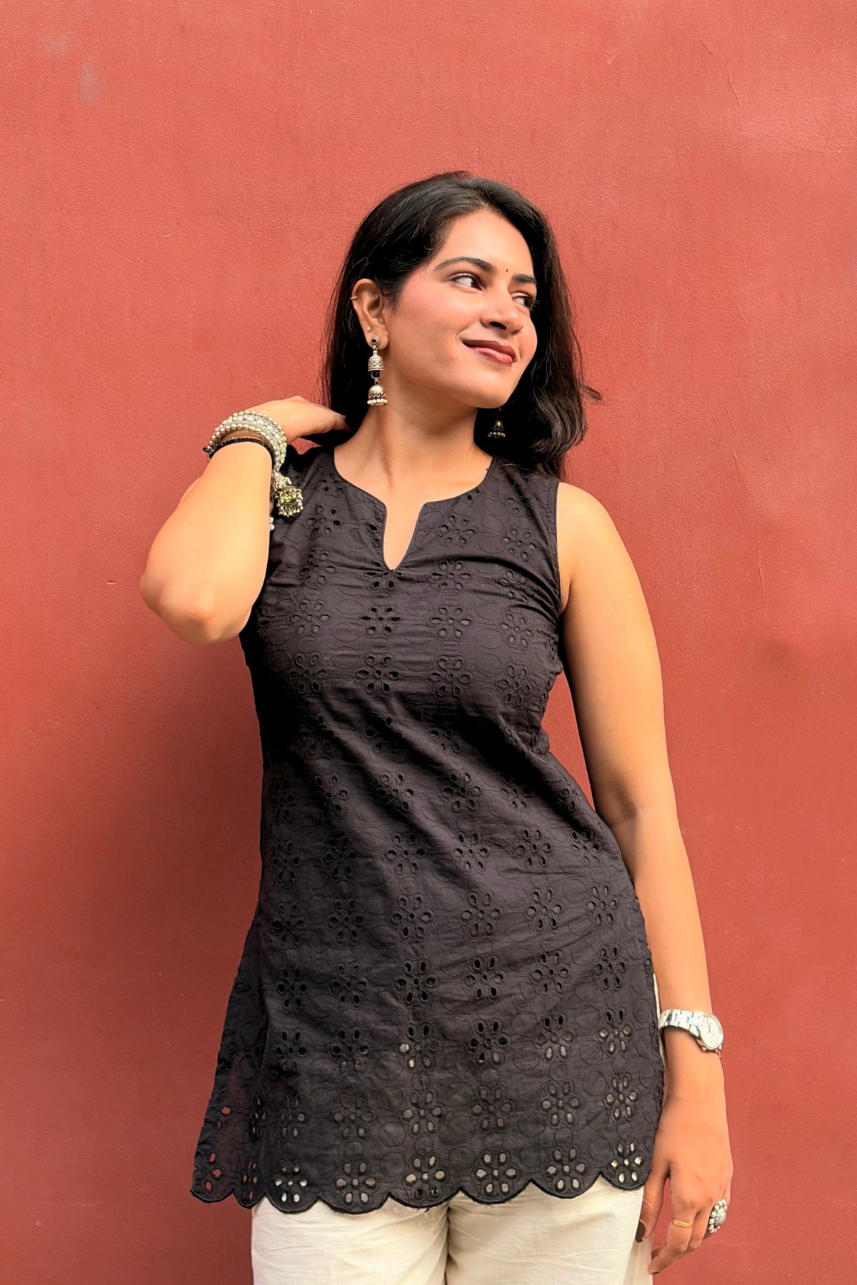 Mira Chikankari Kurti Set