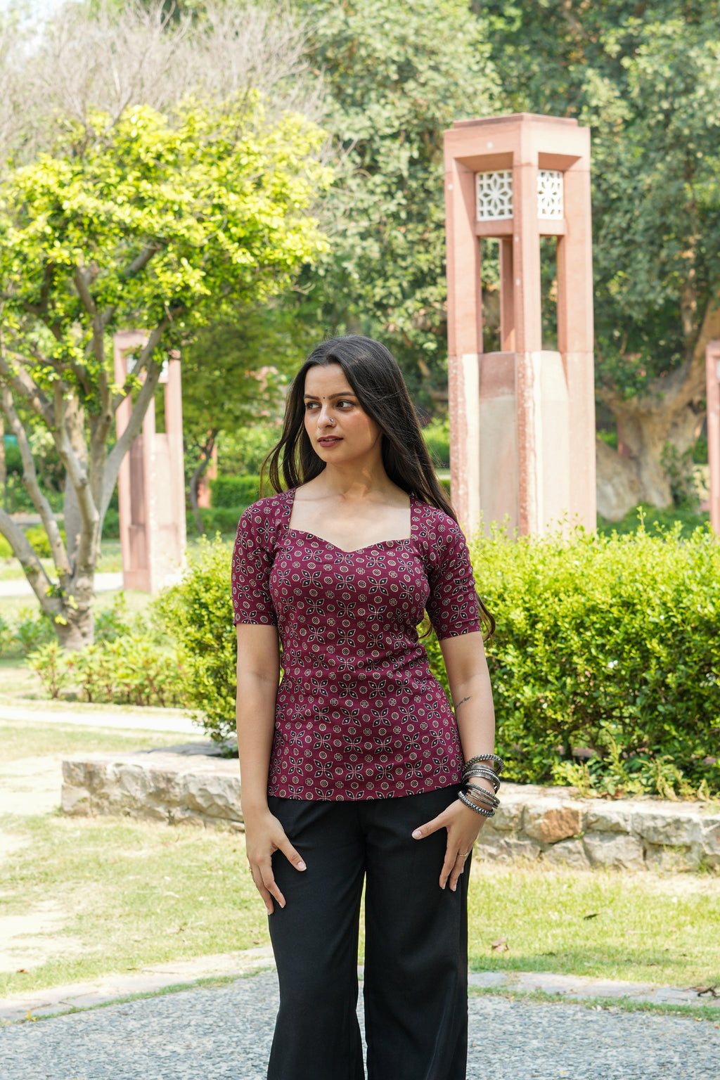 Ira Corset Back Short Kurti
