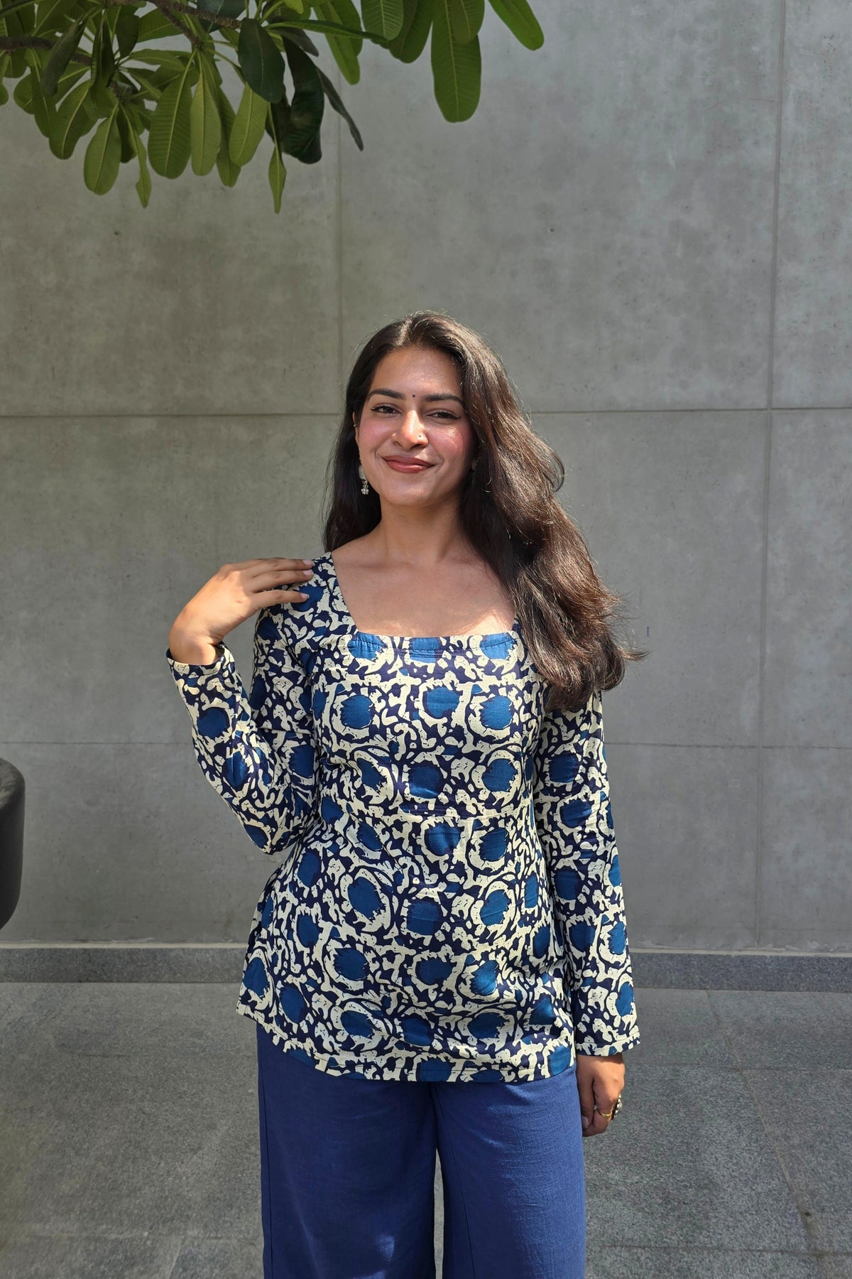 Chitra Square-Neck Kurti