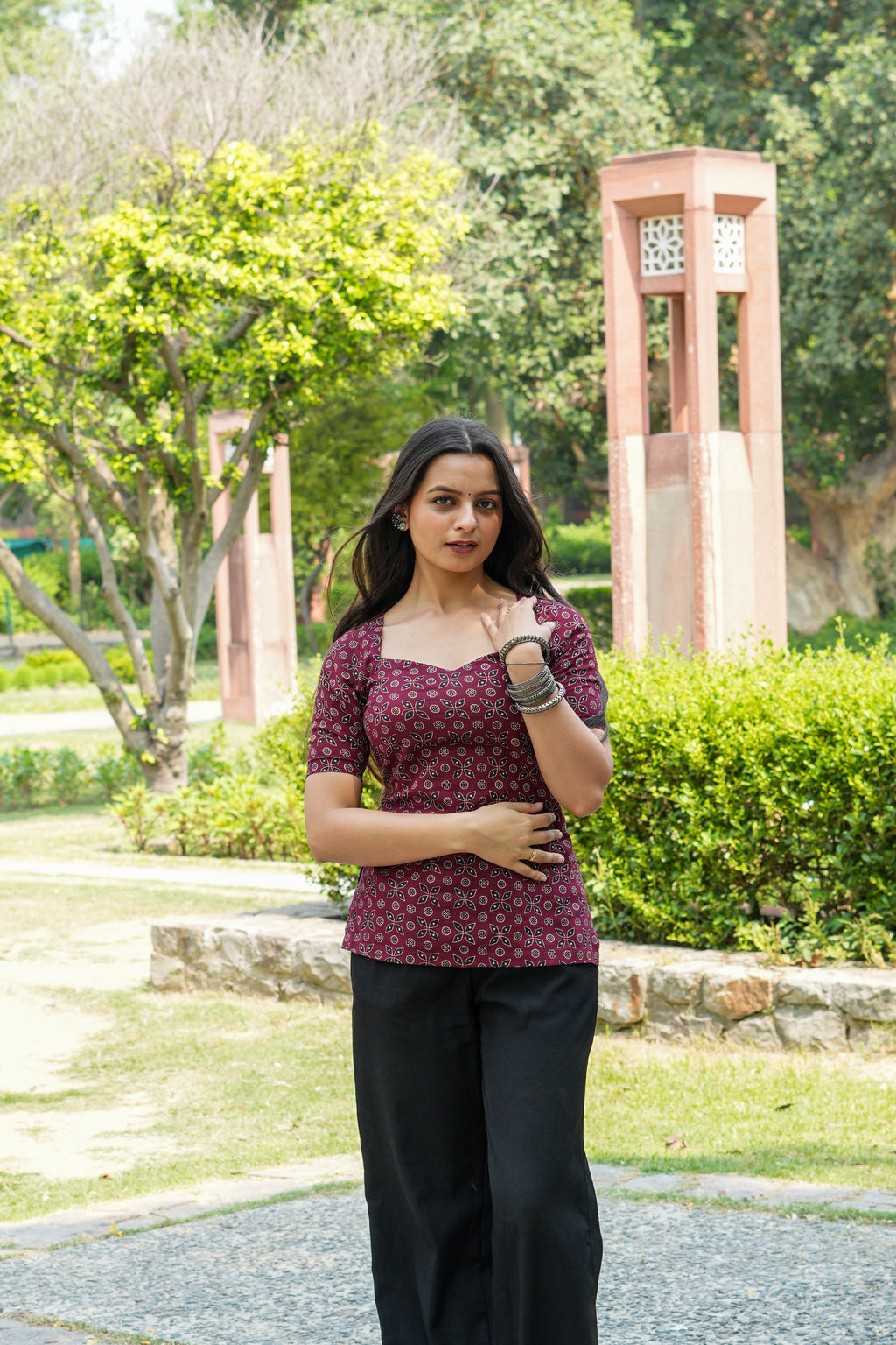 Ira Corset Back Short Kurti