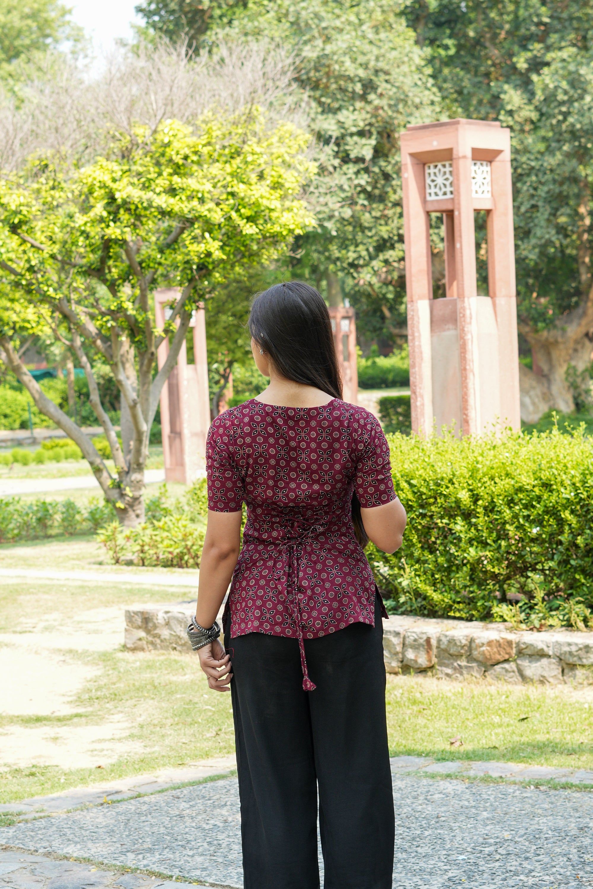 Ira Corset Back Short Kurti