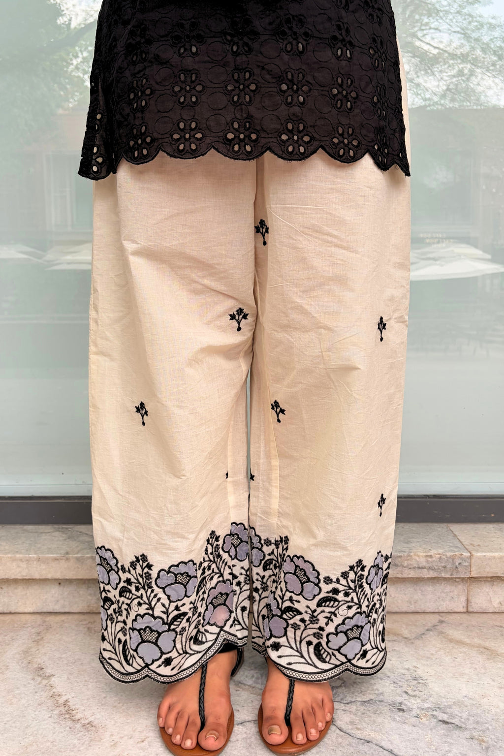 Mira Chikankari Kurti Set