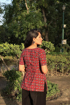 Ira Corset Back Short Kurti