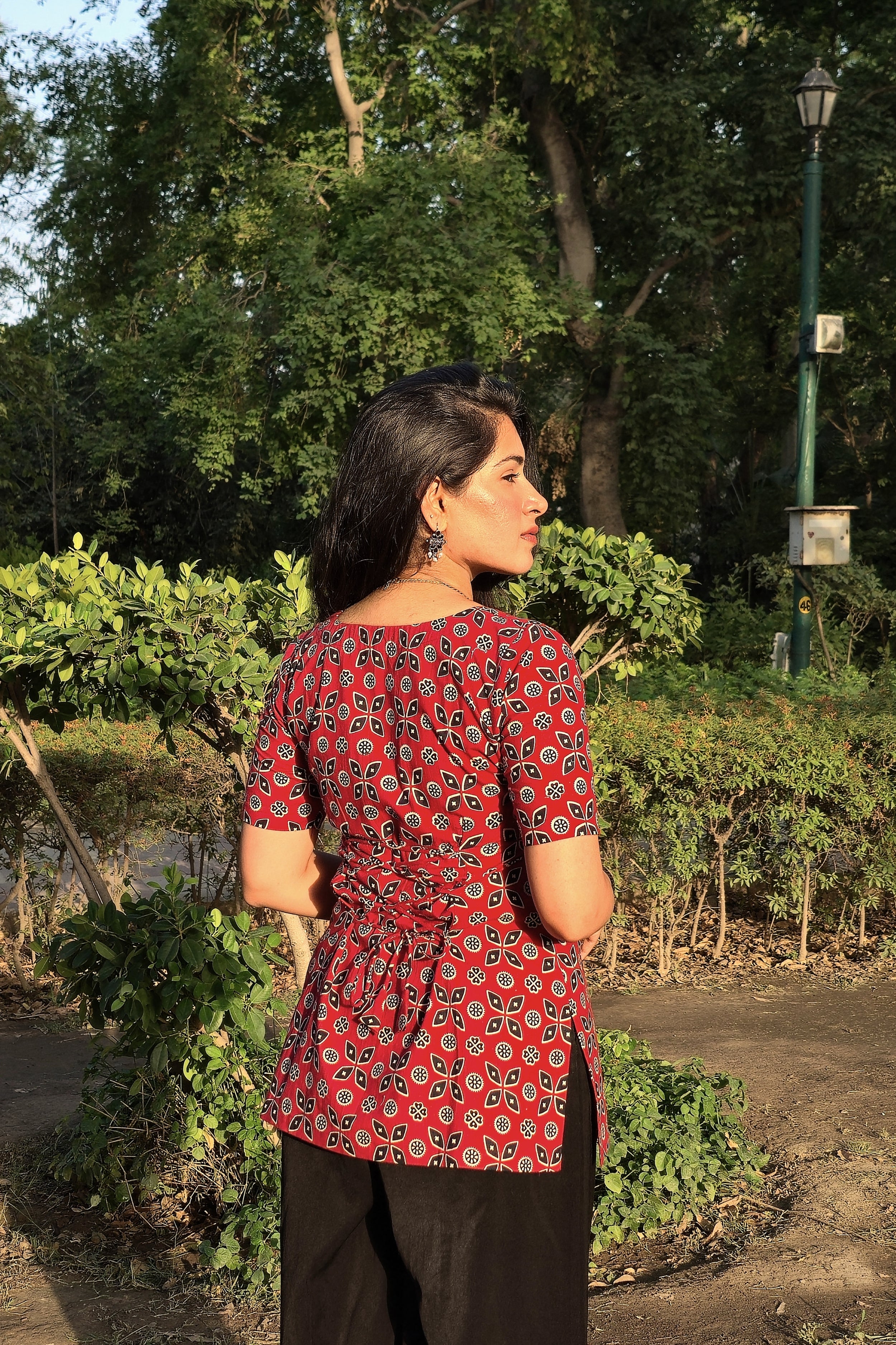 Ira Corset Back Short Kurti