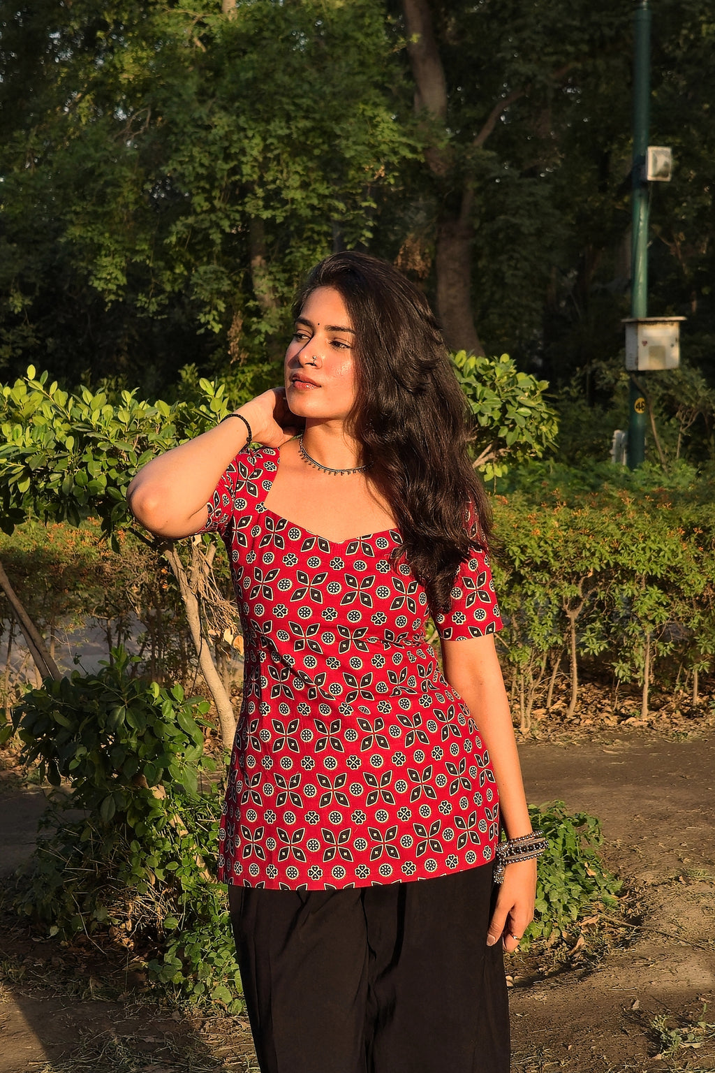 Ira Corset Back Short Kurti