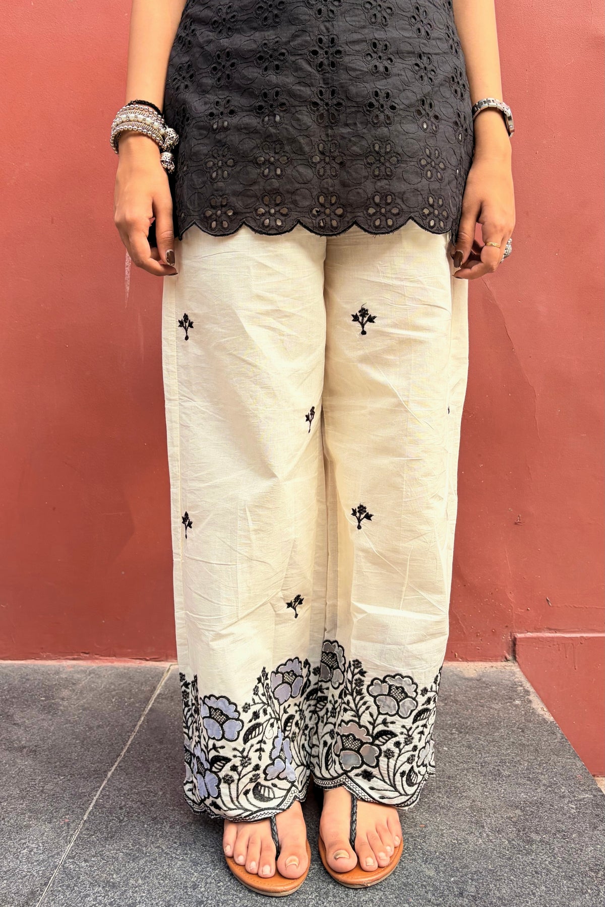 Mira Chikankari Kurti Set