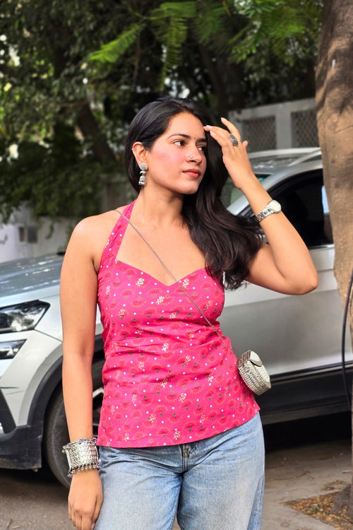 Bhumi Halter Neck Corset Top