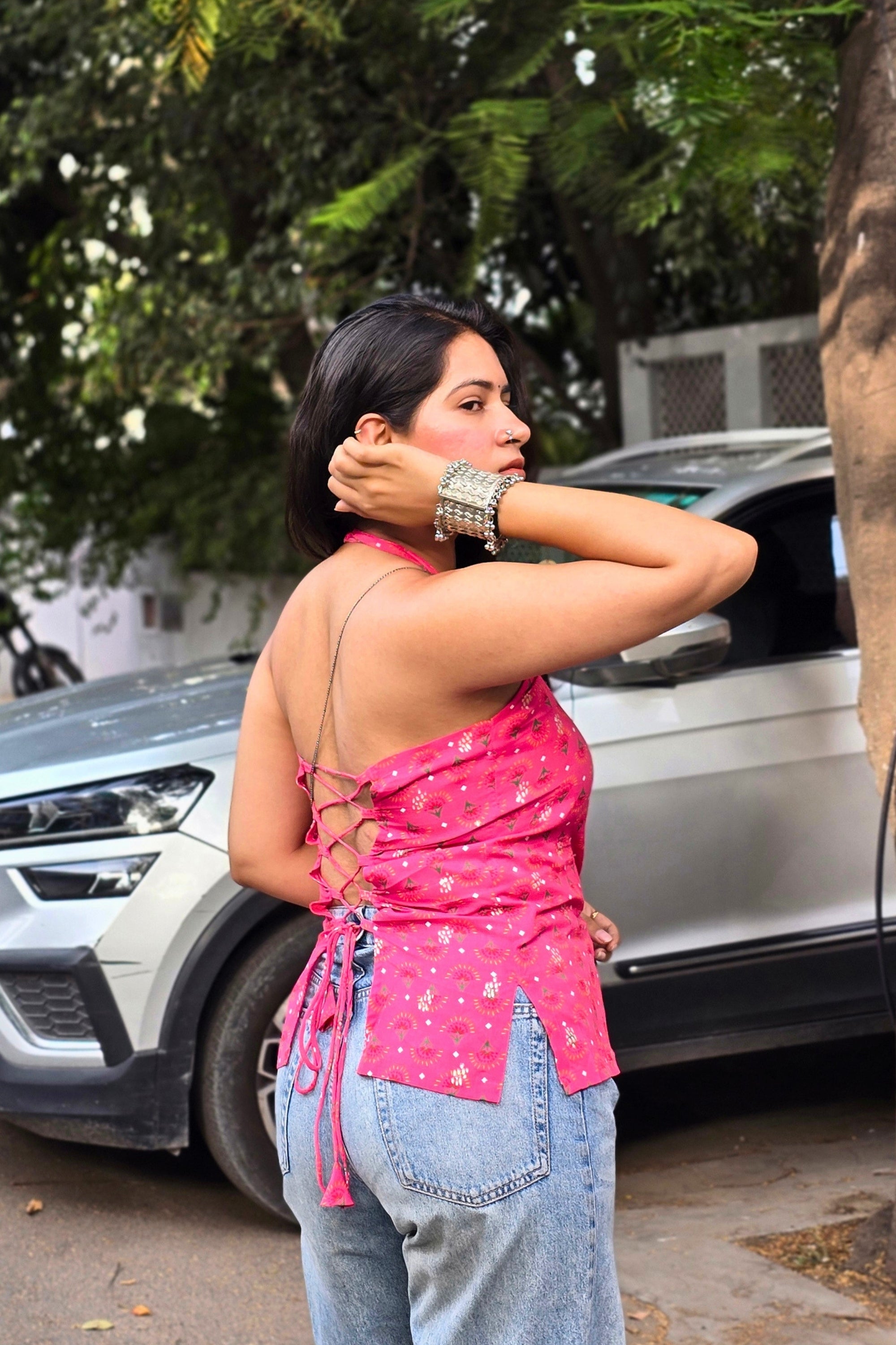Bhumi Halter Neck Corset Top